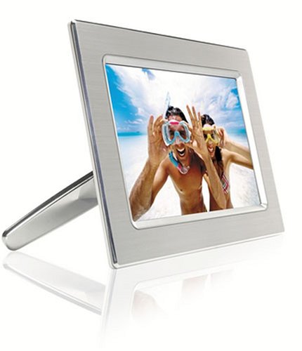 Philips 8-Inch Digital Picture Frame (Metal)
