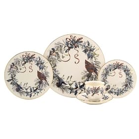 Lenox Winter Greetings 5-Piece Gold-Banded Fine China Placesetting by Lenox