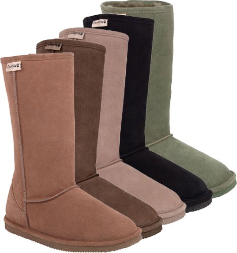 Bearpaw Womens Suede and Shearling 12 inch Boot - Style 410 Eva