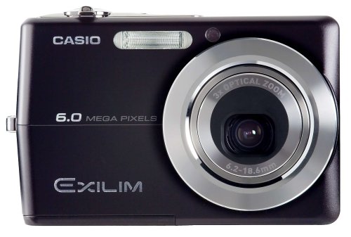 Casio Exilim EX-Z600BK 6MP Digital Camera with 3x Optical Anti-Shake Zoom (Black)