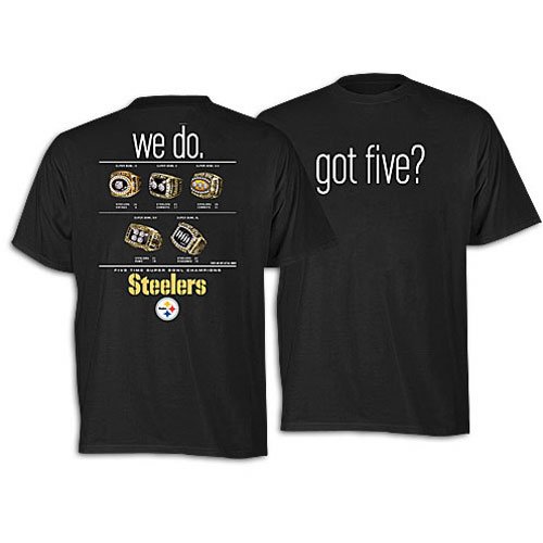 Pittsburgh Steelers Got Five Super Bowl Adult T-shirt