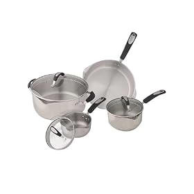 Oneida Cook'n'Pour Stainless Steel, 7 Piece Cookware Set by Cookware Sets