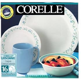 Corelle Livingware 16-Piece Set, Service for 4, Country Cottage by Corelle