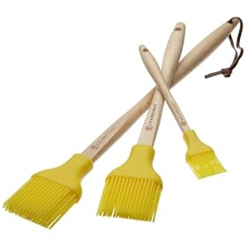 Exclusive-Le Creuset 3pc. Silicone Brush Set, Citrus by Pastry Brushes