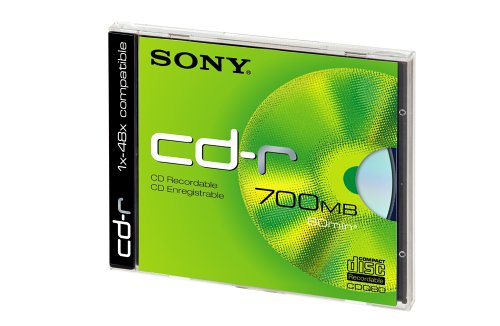 Festplatten: Sony CD-R 24x 700MB CD-Rohling JewelCase