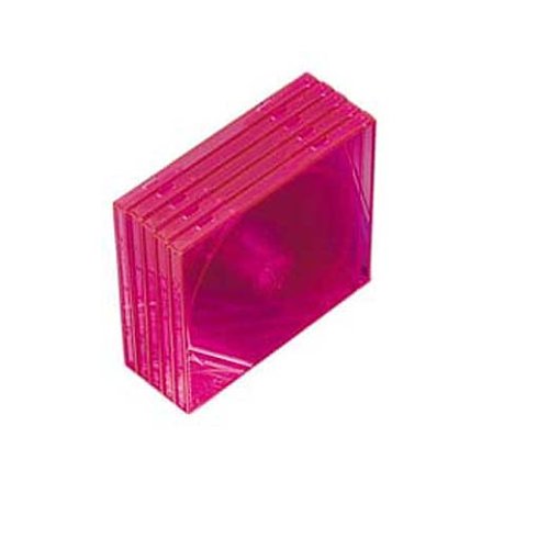 Heimkinosysteme: Hama 5er-Pack CD-Boxen Neon-Rot