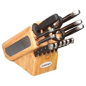 Cuisinart Triple Riveted Forged 14-Piece Cutlery Set with Bonus Santoku Knife. by Cuisinart