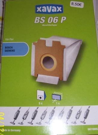 Festplatten: Staubsaugerbeutel BS06 von Xavax