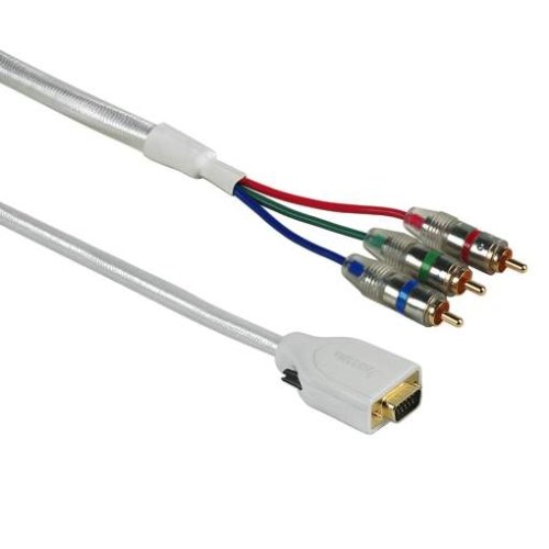Heimkinosysteme: HomeTheatre Verbindungskabel YUV - HDD, 15-pol. (RGB), "White Stream", 5,0 m
