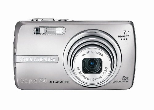 Olympus Stylus 750 7.1MP Digital Camera with Digital Image Stabilized 5x Optical Zoom and CCD Shift Stabilization (Silver) 