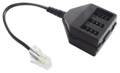 Lautsprecher: Lindy TAE/ISDN Adapterkabel, RJ-45 Stecker an TAE/NFN Kupplung, ca. 15 cm