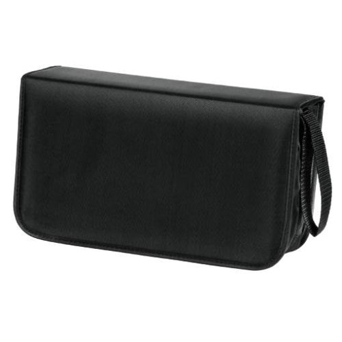 Drucker: Easy Line CD-/ DVD-Wallet 120 und CD-Beschriftungsstift, Nylon,Schwarz