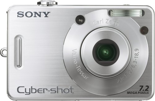 Sony Cybershot DSCW70 7.2MP Digital Camera with 3x Optical Zoom 