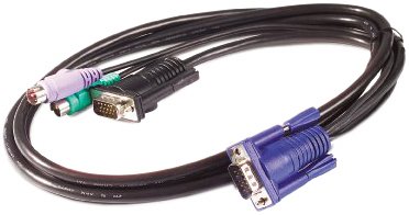 Elektronik und Foto: APC KVM-Kabel High Densitiy 15 auf High Densitiy 15 (VGA) 1,8m
