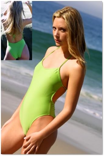 Sexy Swimwear Sports Swimsuit (Lime)