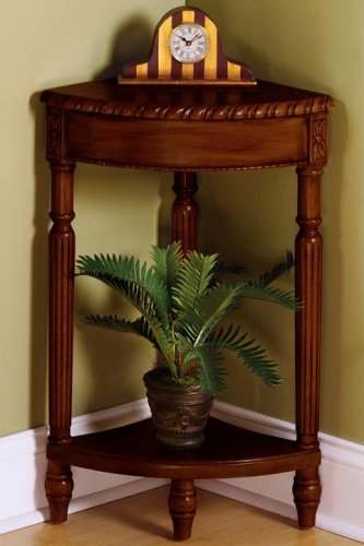 Corner Anywhere Table Wood Top Walnut