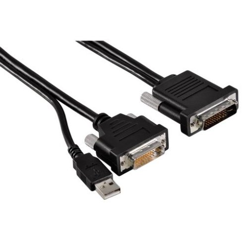 Heimkinosysteme: Hama M1D-Stecker - DVI-D-Stecker + USB-A-Stecker