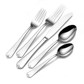 International Silver 18 0 Satin Lotus 20-Piece Set by International Silver