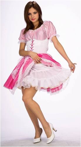 Sexy Adult Costume Accessories Womens Crinoline Slip Petticoat Sexy Short White Flair Skirt Gold Trim