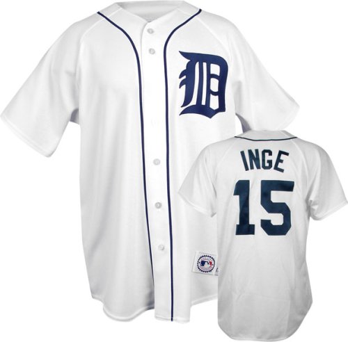 Brandon Inge Detroit Tigers Home White MLB Replica Jersey