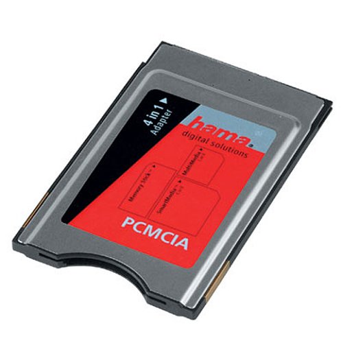 Heimkinosysteme: Hama 4 in 1 PC-Card-Adapter (SmartMedia, MultiMedia, SecureDigital und MemoryStick)