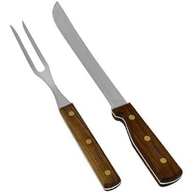 Chicago Cutlery Walnut Tradition 2-Piece Carving Set by Cutlery