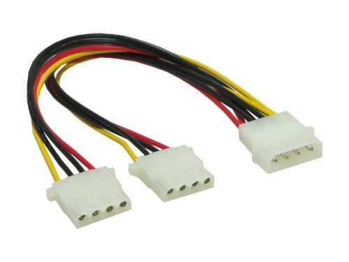 Rohlinge: Y-Kabel Stromversorgung 2x 51/4"
