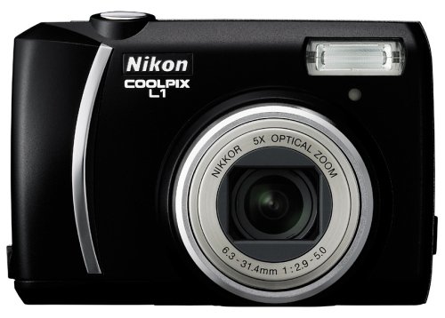 Nikon Coolpix L1 6.2MP Digital Camera with 5x Optical Zoom (Black) 