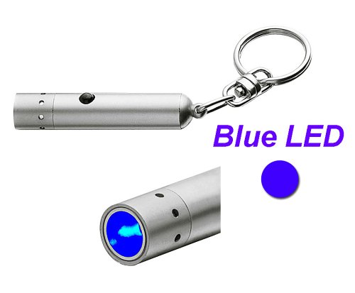 Lautsprecher: LED Taschenlampe V9 Micro Lenser blau