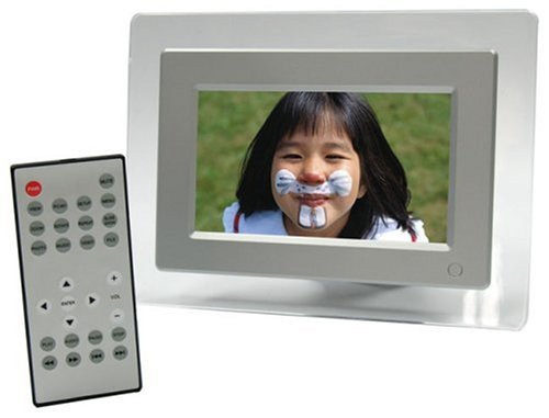 ATMT 7-Inch Miniview Advanced Digital Photo Frame with MP3/MP4 and Remote Control (Silver)