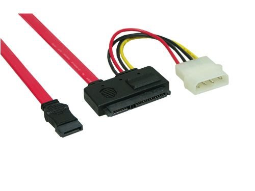 Festplatten: S-ATA Daten- und Stromkabel All-In-One