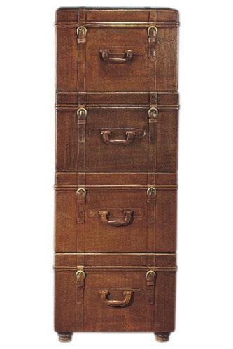 Vertical File Cabinet Four-drawer Brown