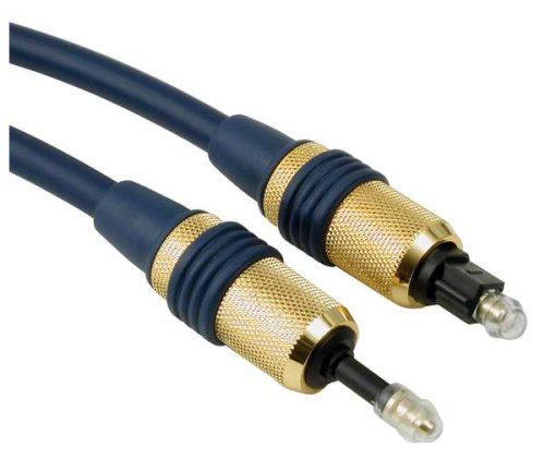 Festplatten: Sehr hochwertiges Glasfaserkabel 3,0 Meter, 3,5mm Stereo Klinke auf TOSLINK� Stecker