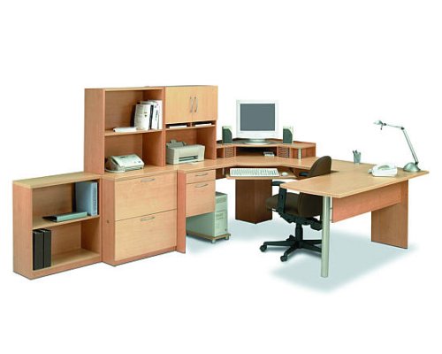 Complete Workstation In Maple And Honey