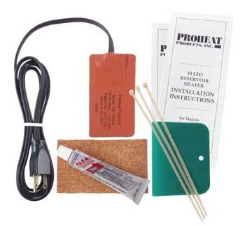 Proheat Heavy Duty Fluid Reservoir Heater Model 154-220 (125 Watts, 0.5 Amp, 220 Volts) Ideal for Oil Pans up to 1 Gallon of Lube (3.5 Litres) and up to 10 Gallons of Hydraulic Oil 
