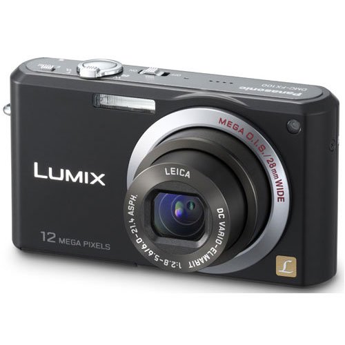 Panasonic Lumix FX100K 12.2MP Digital Camera with 3.6x Wide Angle MEGA Optical Image Stabilized Zoom (Black)