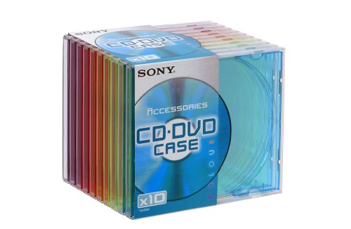 Festplatten: Sony 10CDCX Farbige Jewel CD-H�llen 10er-Pack