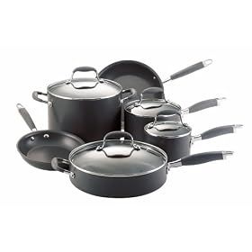 Anolon Advanced Nonstick Hard-Anodized Aluminum 10-Piece Cookware Set by Anolon