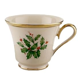 Lenox Holiday Gold Banded Ivory China Cup by Lenox