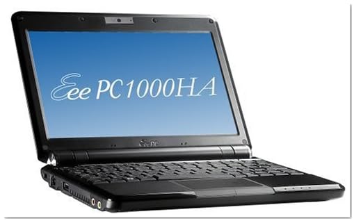 ASUS Eee PC 1000HA 10-Inch Netbook Fine Ebony
