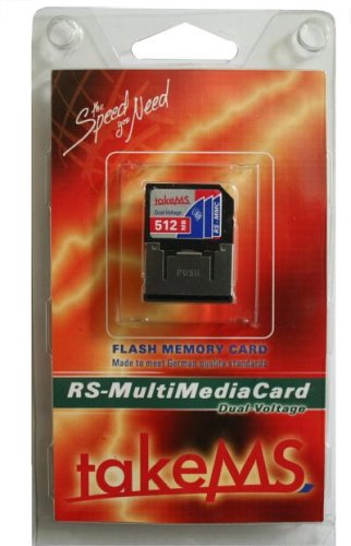 Speicherkarten: Reduced-Size-Multimedia-Card Dual Voltage 512MB takeMS Retail