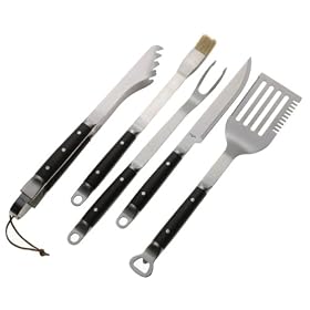 Mr. Bar B Q Diamond Prestige Forged 5-Piece Stainless Set by Barbecue Tools