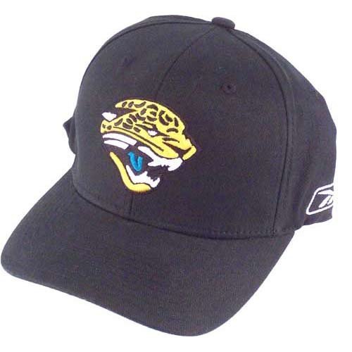 Reebok Jacksonville Jaguars Black Logo Flex Fit Hat