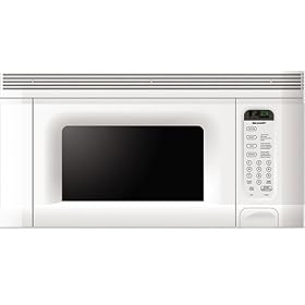 Sharp R-1406 950-Watt 1-2 5-Cubic-Foot Over-the-Range Microwave, White by Sharp