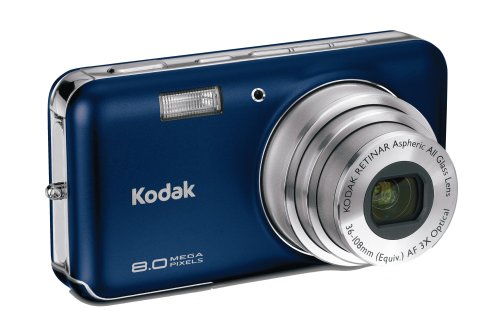 Kodak EasyShare V803 8MP Digital Camera with 3x Optical Zoom (Cosmic Blue)