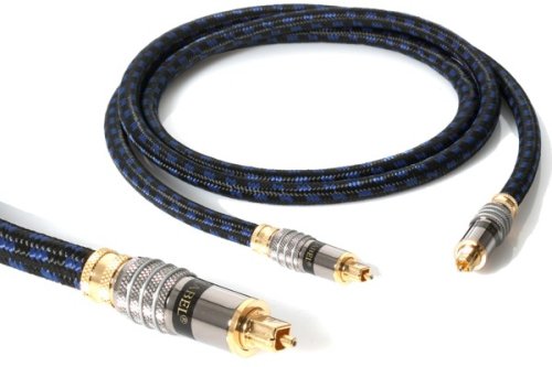 Handys Ohne Vertrag: Goldkabel HIGHLINE Serie optisches Digitalkabel / Lichtleiterkabel 10,00m HighEnd