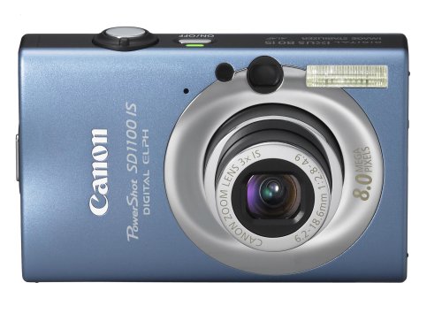 Canon PowerShot SD1100IS 8MP Digital Camera with 3x Optical Image Stabilized Zoom (Blue)