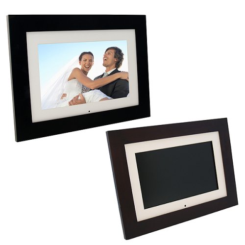 9 inch Digital Photo Frame with Changeable Face Plates - Black/ Espresso