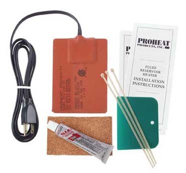 Proheat Heavy Duty Fluid Reservoir Heater Model 512csa (250 Watts, 2.1 Amp, 120 Volts) Ideal for Oil Pans from 1 to 3 Gallon of Lube (4.5 to 12 Litres) and up to 10 to 30 Gallons of Hydraulic Oil 