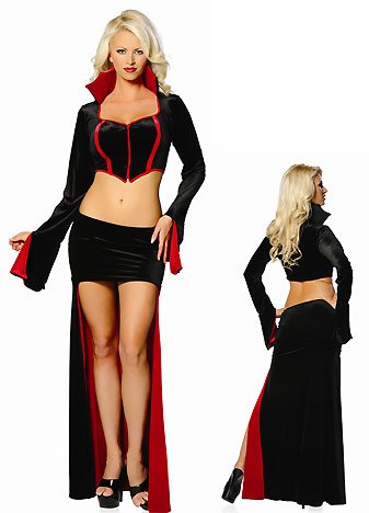 Sexy Vampire Vixen - Womens Sexy Halloween Costume Lingerie Outfits